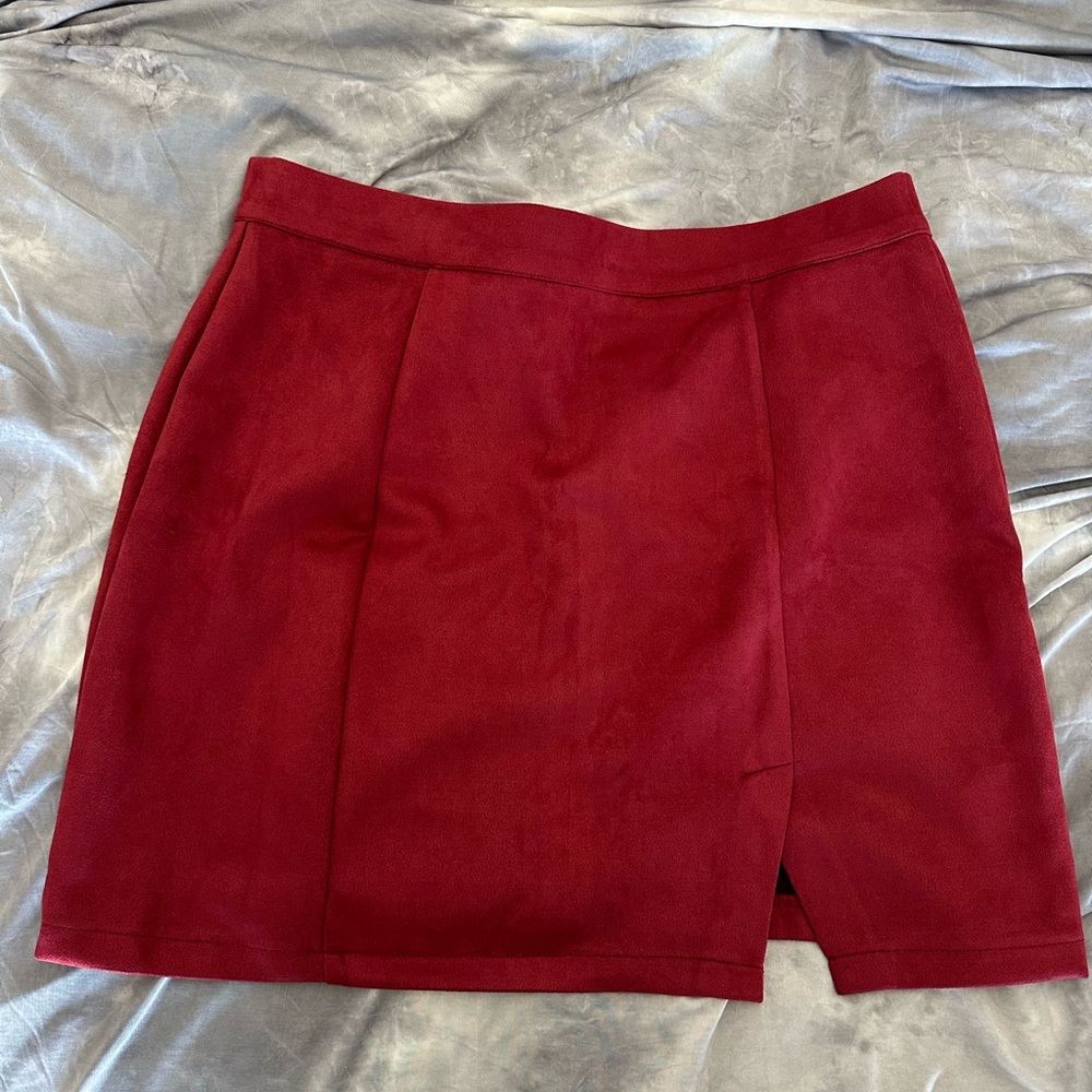 Elegant Red Women's Skirt
